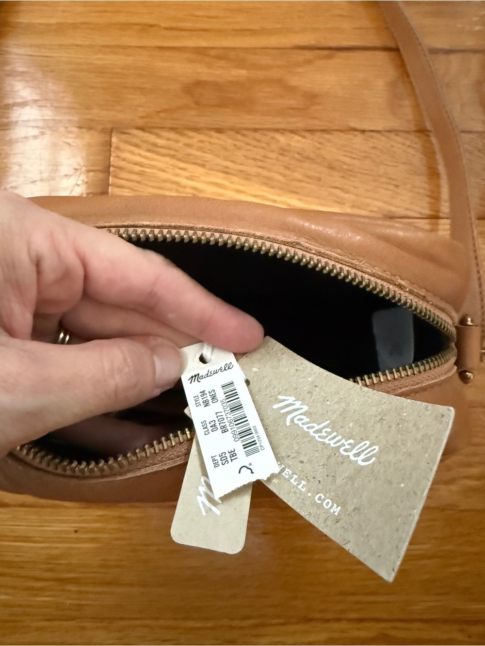 Madewell Tan Quilted Mini Crossbody Bag - Picture 4 of 5